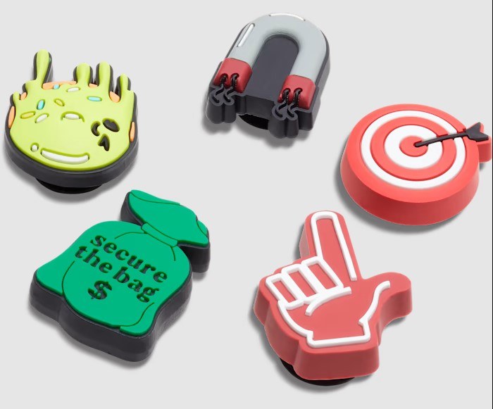 【関税込み】Jibbitz Word Dude Word Dude 5 Pack Jibbitz™ charms - Crocs